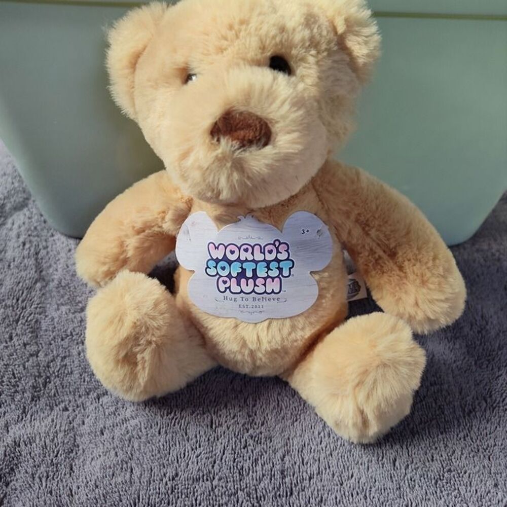 World's Softest Plush 10 inch Teddy Bear Tan Brown Stuffed Animal